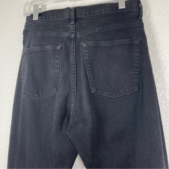 Everlane Womens High Waist Straight Jeans 29 Faded Black Denim Cotton - Picture 12 of 16